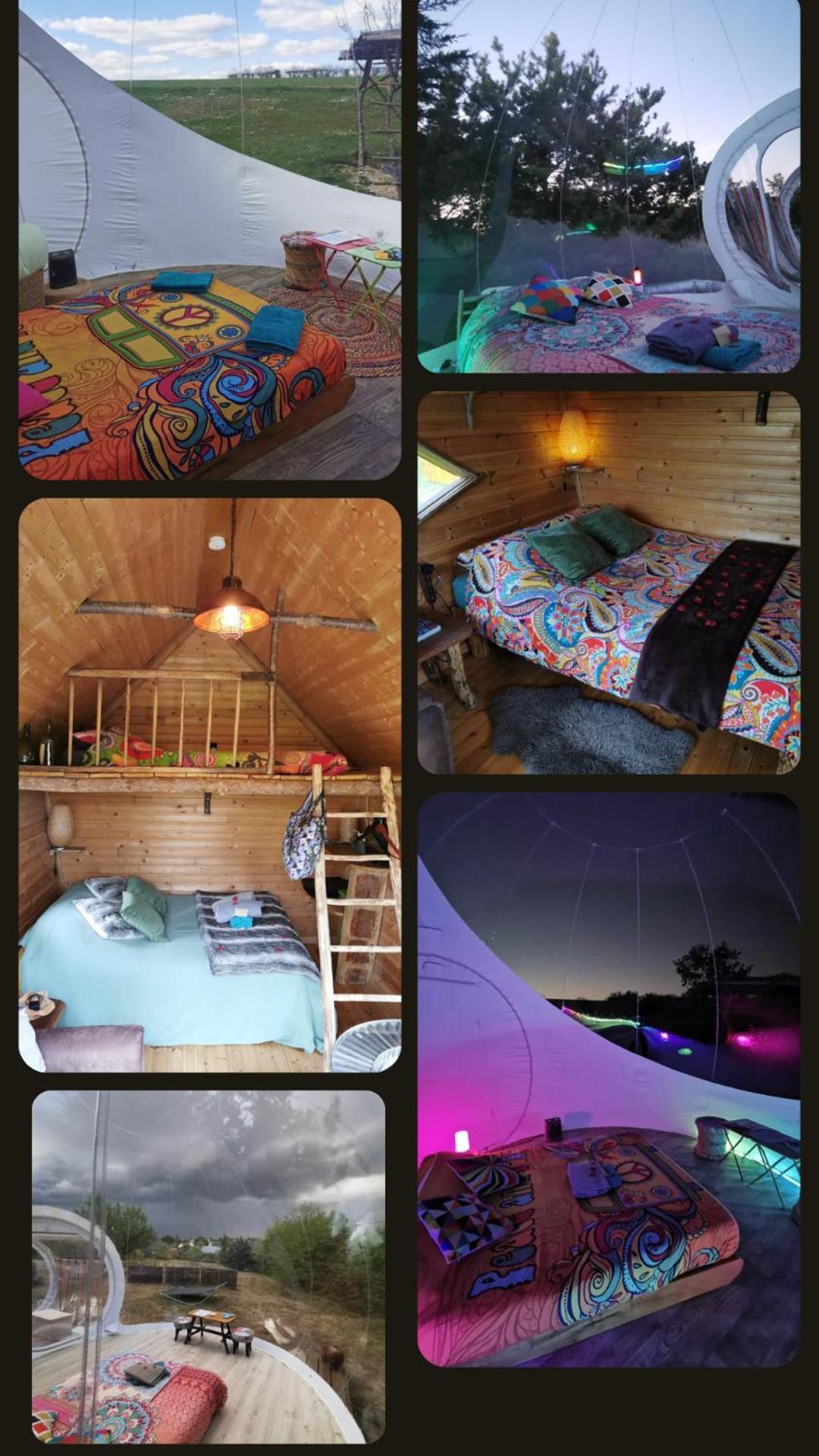 Champmotteux La Bulle Des Champs Bed & Breakfast エクステリア 写真